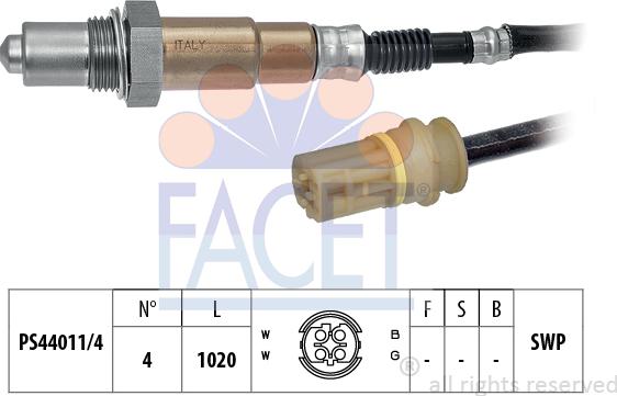 FACET 10.7273 - Lambda Sensörü parcadolu.com