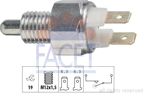 FACET 7.6029 - Şalter, geri vites lambası parcadolu.com