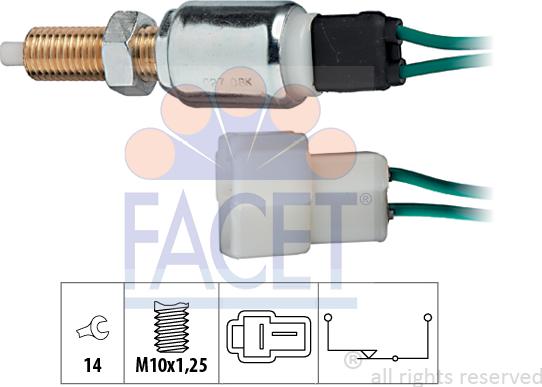 FACET 7.1027 - Fren Lamba Pedal, Müşürü parcadolu.com