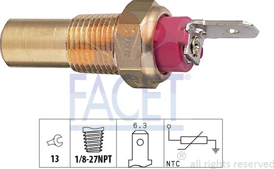 FACET 7.3069 - Hararet / Isı Müşürü parcadolu.com