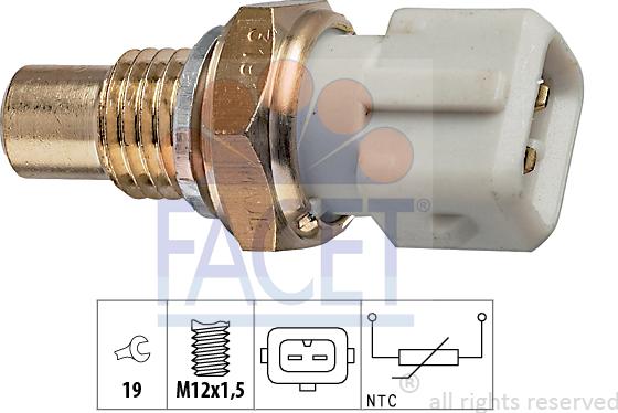 FACET 7.3191 - Motor Yağı Sıcaklık Sensörü parcadolu.com