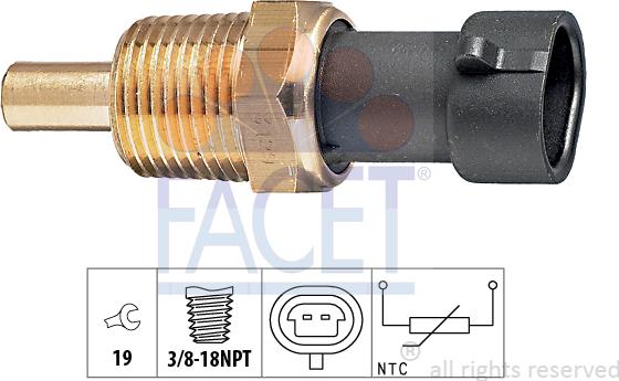 FACET 7.3129 - Motor Yağı Sıcaklık Sensörü parcadolu.com