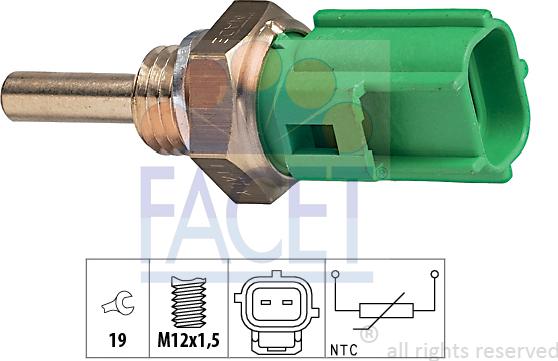 FACET 7.3177 - Motor Yağı Sıcaklık Sensörü parcadolu.com