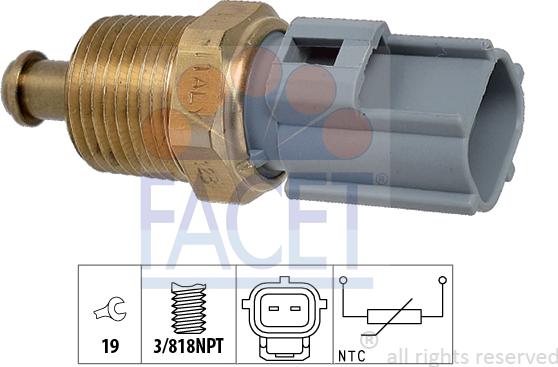 FACET 7.3363 - Motor Yağı Sıcaklık Sensörü parcadolu.com