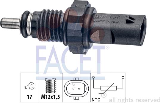 FACET 7.3378 - Motor Yağı Sıcaklık Sensörü parcadolu.com