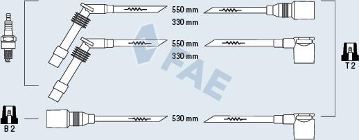 FAE 85087 - Buji Kablosu Seti parcadolu.com