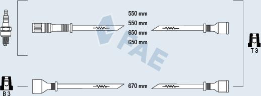 FAE 83500 - Buji Kablosu Seti parcadolu.com