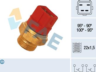 FAE 37960 - FAN MUSURU 95 - 90° ESCORT 1.3 - 1.8TD - 1.6 - 1.8 90>99 MONDEO 93>96 ORION III 90>93 SCORPIO 2.5T parcadolu.com