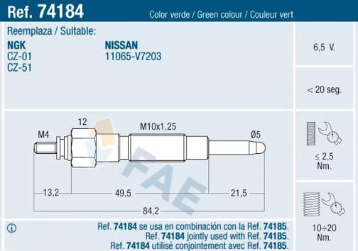 FAE 74184 - Kızdırma Bujisi parcadolu.com