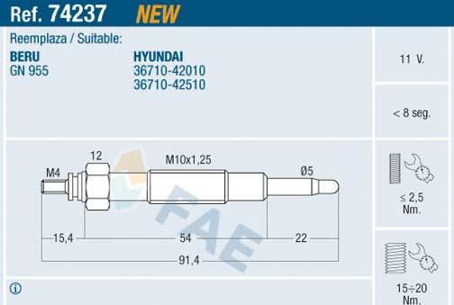 FAE 74237 - Kızdırma Bujisi parcadolu.com