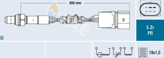 FAE 75042 - Lambda Sensörü parcadolu.com