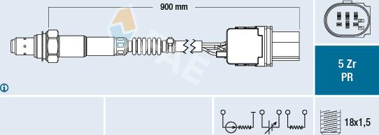 FAE 75055 - Lambda Sensörü parcadolu.com