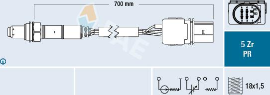 FAE 75034 - Lambda Sensörü parcadolu.com