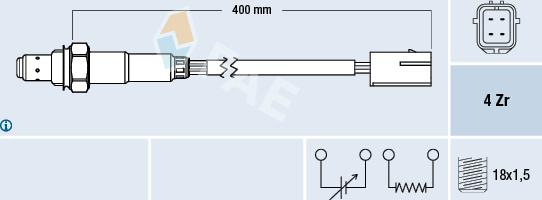 FAE 77507 - Lambda Sensörü parcadolu.com