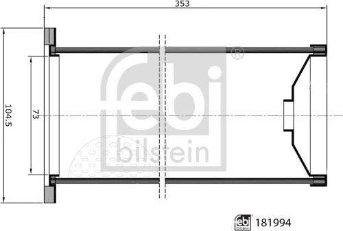 Febi Bilstein 181994 - Hava Filtresi parcadolu.com