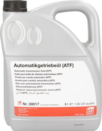 FEBI Bilstein 30017 - Otomatik Şanzıman Yağı parcadolu.com