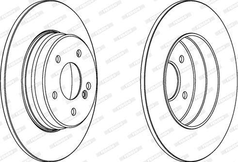 Ferodo DDF963C - FREN DISKI ARKA W203 02>07 CL203 02>08 S203 02>07 C209 02>09 A209 03>10 parcadolu.com