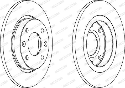 Ferodo DDF059 - ON FREN DISK AYNASI P106 P206 P306 P205 P405 P309 ZX C15 SAXO 1.4 1.6 94>96>96 HAVA SOGUTMASIZ parcadolu.com