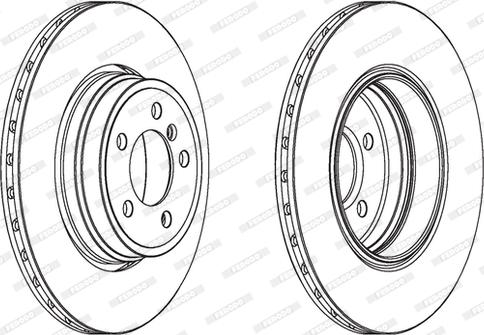 Ferodo DDF1936C-1 - ARKA FREN DISK BMW E65 E66 E67 parcadolu.com