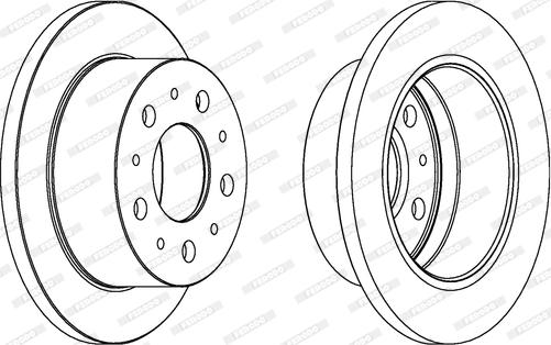 Ferodo DDF1574 - ARKA FREN DISK AYNASI BOXER JUMPER DUCATO TUM MODELLER 18Q 16 JANT 2.0 HDI 2.2 HDI 2.8HDI 2.8HDI 00 13 parcadolu.com