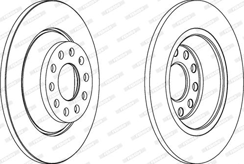 Ferodo DDF1307C - ARKA FREN AYNASI A6 2.0 - 2.4 - 2.7 - 3.0 - 3.0 QUATTRO 05> parcadolu.com