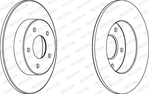 Ferodo DDF1383 - ARKA FREN DISK AYNASI DUZ PRIMERA P12 03-10 278X5 parcadolu.com