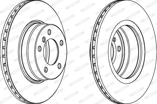 Ferodo DDF1241C - FREN DISKI ON BMW E-60-61-63-64 - 520-523-520 TAKIM parcadolu.com