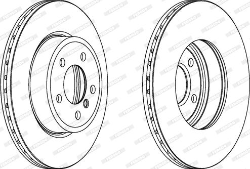 Ferodo DDF127-1 - FREN DISKI BMW  X3 E-83 ON  TAKIM parcadolu.com