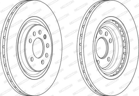 Ferodo DDF2595C-1 - FREN AYNASI Ön OPEL.VAUXHALL Corsa E 1.6 . Corsa 2005 -> parcadolu.com