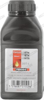 Ferodo FBX025 - DOT 4 FREN HIDROLIGI 250ML parcadolu.com