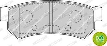 Ferodo FDB4295 - ARKA FREN BALATASI DISK ICIN LACETTI parcadolu.com