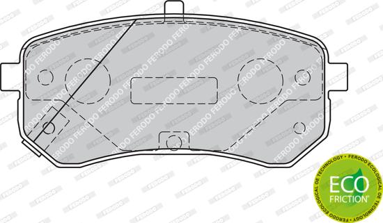 Ferodo FDB1902 - ARKA FREN BALATASI HYUNDAI I10 1.1 1.1 CRDI 2007-> KIA PICANTO 1.0 1.1 2004-> parcadolu.com