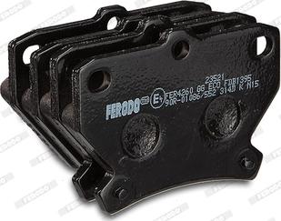 Ferodo FDB1395 - ARKA FREN BALATASI TOYOTA COROLLA 1.4 1.6 2002-2007 YARIS 1999-2006 VERSO 2001-2004 parcadolu.com