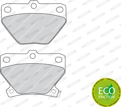 Ferodo FDB1395 - ARKA FREN BALATASI TOYOTA COROLLA 1.4 1.6 2002-2007 YARIS 1999-2006 VERSO 2001-2004 parcadolu.com