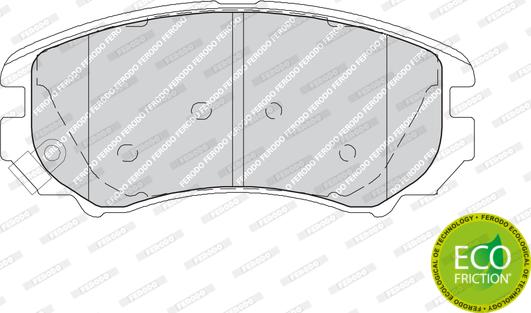 Ferodo FDB1733 - ON FREN BALATASI HYUNDAI ELANTRA 05-11 COUPE 02-> SONATA 01-05 TUCSON 04-08 CERATO 08-10 MAGENTIS 01-11 SOUL 08-14 SPORTAGE 04-1 parcadolu.com