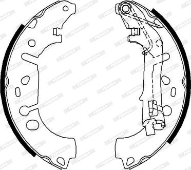 Ferodo FSB682 - ARKA FREN BALATASI PABUCLU GRANDE PUNTO LINEA FIORINO 1.3JTD MULTIJET GRANDE PUNTO LINEA 1.4 8V 06 - 07>CORSA D NEMO BIPPER 1.4H parcadolu.com