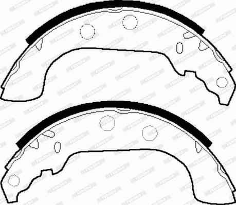 Ferodo FSB268 - ARKA FREN BALATASI PABUCLU P306 XSARA XSARA II ZX P306 YM 1.9 1.9TD 1.8 8V OLCU. 228×40 ABSSIZ parcadolu.com