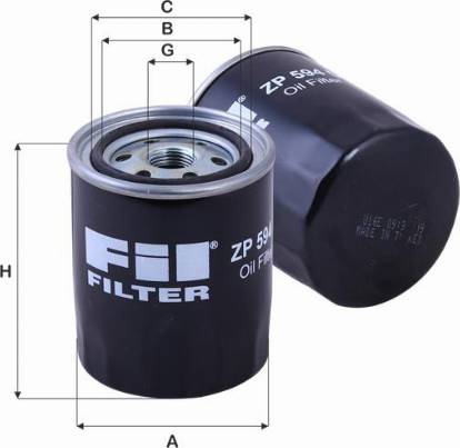 FIL Filter ZP 594 D - Yağ filtresi parcadolu.com