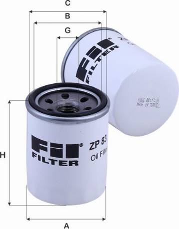 FIL Filter ZP 83 - Yağ filtresi parcadolu.com