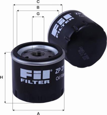 FIL Filter ZP 21 E - Yağ filtresi parcadolu.com