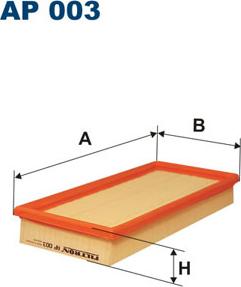 Filtron AP003 - Hava Filtresi parcadolu.com