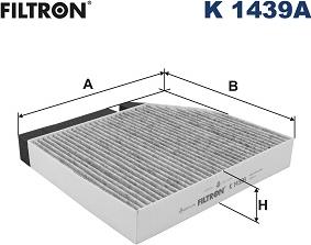 Filtron K1439A - Filtre, kabin havası parcadolu.com