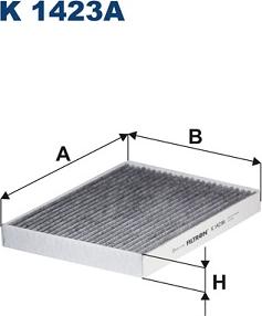 Filtron K1423A - Filtre, kabin havası parcadolu.com