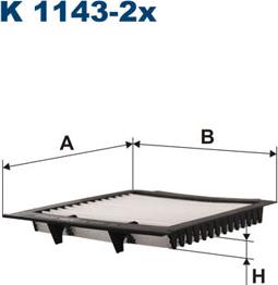 Filtron K1143-2x - Filtre, kabin havası parcadolu.com