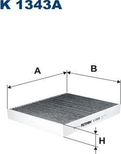 Filtron K1343A - Filtre, kabin havası parcadolu.com