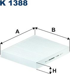 Filtron K 1388 - Filtre, kabin havası parcadolu.com