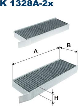 Filtron K1328A-2X - Filtre, kabin havası parcadolu.com