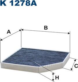 Filtron K1278A - Filtre, kabin havası parcadolu.com