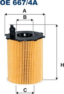 Filtron OE667/4A - Yağ filtresi parcadolu.com