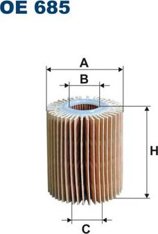 Filtron OE685 - Yağ filtresi parcadolu.com